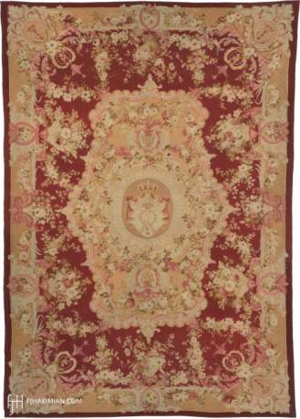AUBUSSON carpet, France, circa 1870, 28'6" x 19'8", ref 02082