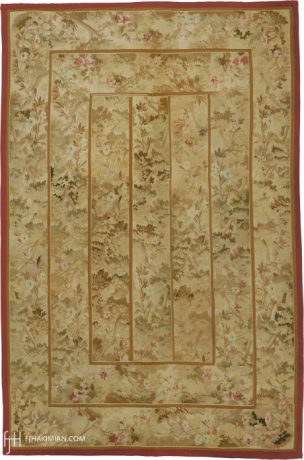 Aubusson carpet, France, circa 1880, 6'9" x 4'6", ref 02103