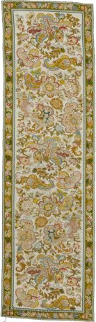 Needlepoint carpet, France, circa 1900, 7'11" x 2'4", ref 02172