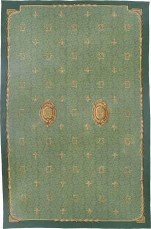 Aubusson carpet, France, circa 1920, 28'6" x 19'1", ref 02463