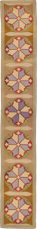 Needlepoint carpet, England, circa 1890, 14'2" x 2'3", ref 02587