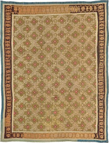 Aubusson carpet, France, circa 1770, 10'9" x 7'11", ref 02606