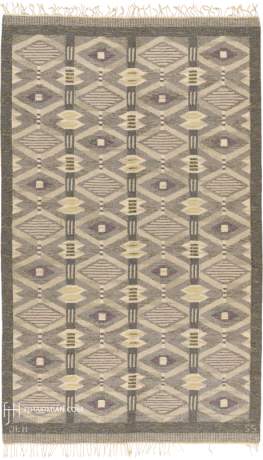 Swedish Flat Weave carpet, Sweden, circa 1955, 8'4" x 5'1", ref 02670