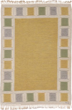 Swedish Flat Weave carpet, Sweden, circa 1940, 7'7" x 5'5", ref 02680