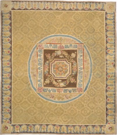 Aubusson carpet, France, circa 1790, 12'2" x 11'0", ref 02768