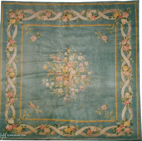 Savonnerie carpet, France, circa 1920, 11'5" x 11'4", ref 03030