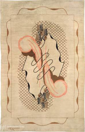 Art Deco carpet, England, circa 1935, 16'8" x 10'6", ref 03292