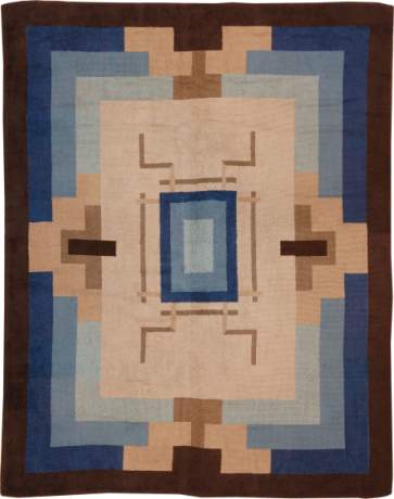 Art Deco Savonnerie carpet, France, circa 1925, 12'10" x 9'8", ref 03382