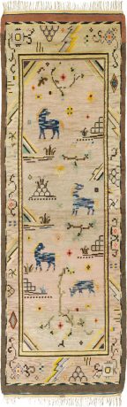 Swedish Pile, Art Deco carpet, Sweden, circa 1920, 14'7" x 4'5", ref 03404