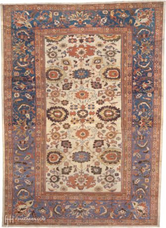 Ziegler Sultanabad carpet, Iran, circa 1880, 13'10" x 9'9", ref 06098