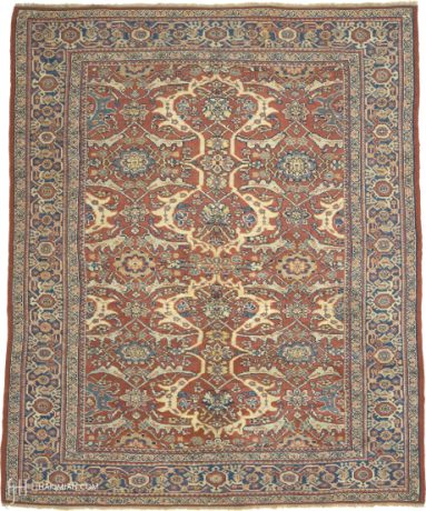 Mahal carpet, Iran, circa 1910, 9'11" x 8'1", ref 06133