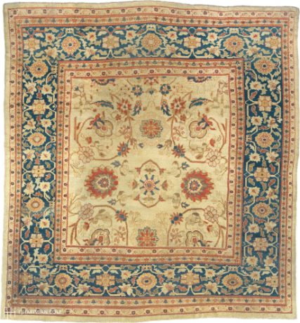 Ziegler Sultanabad carpet, North-West Persia, circa 1890, 11'11" x 10'11", ref 06155