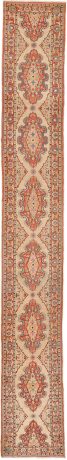 Tabriz carpet, Iran, circa 1900, 19'1" x 2'8", ref 12014