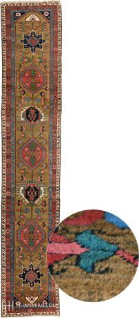 Serapi carpet, Persia, circa 1900, 18'8" x 3'7", ref 12045