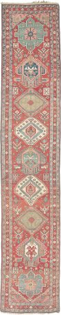 Serapi carpet, Persia, circa 1880, 19'7" x 3'8", ref 12046