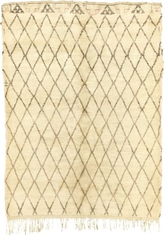 Beni Ourain, Berber carpet, Morocco, circa 1950, 9'2" x 6'8", ref 15179