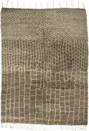Beni Ourain, Berber carpet, Morocco, 20th Century, 13'2" x 10'1", ref 15194