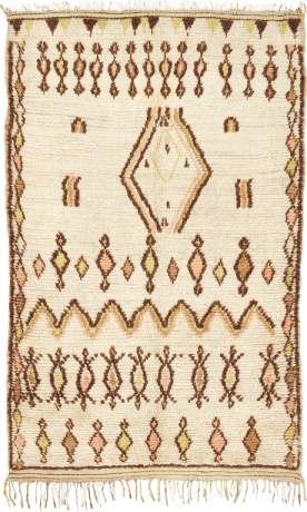Azilal, Berber carpet, Morocco, Mid 20th Century, 6'1" x 3'10", ref 15244