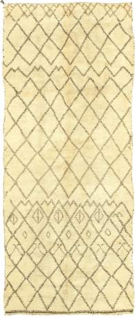Beni Ourain, Berber carpet, Morocco, Mid 20th Century, 15'6" x 6'4", ref 15246