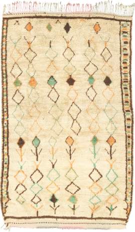 Azilal, Berber carpet, Morocco, Mid 20th Century, 6'5" x 4'0", ref 15272