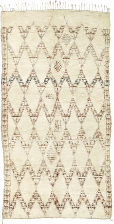 Beni Ourain, Berber carpet, Morocco, Mid 20th Century, 12'1" x 6'4", ref 15279