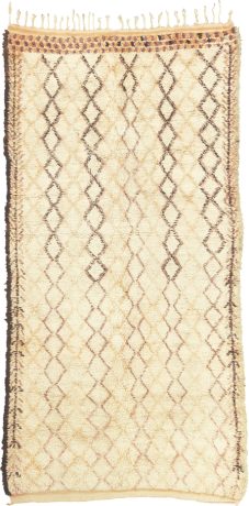 Beni Ourain, Berber carpet, Morocco, Mid 20th Century, 10'10" x 5'7", ref 15280