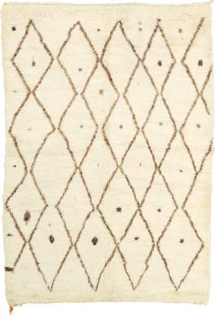 Beni Ourain, Berber carpet, Morocco, Mid 20th Century, 8'1" x 5'8", ref 15283