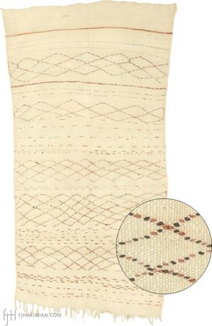 Moroccan Kilim, Berber carpet, Morocco, Mid-20th Century, 9'2" x 4'8", ref 15290