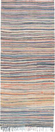 Moroccan Rag, Berber carpet, Morocco, Mid-20th Century, 11'0" x 4'8", ref 15415