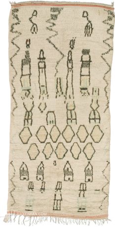 Azilal, Berber carpet, Morocco, Mid-20th Century, 10'6" x 4'8", ref 15510