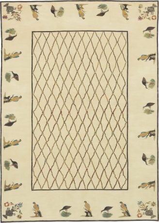 Birds of Paradise, Bessarabian carpet, China, circa 2004, 14'0" x 10'0", ref 16485