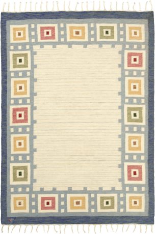Swedish Flat Weave carpet, Sweden, circa 1970, 8'0" x 5'7", ref 22053