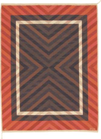 Swedish Flat Weave carpet, Sweden, circa 1950, 7'10" x 5'11", ref 22120