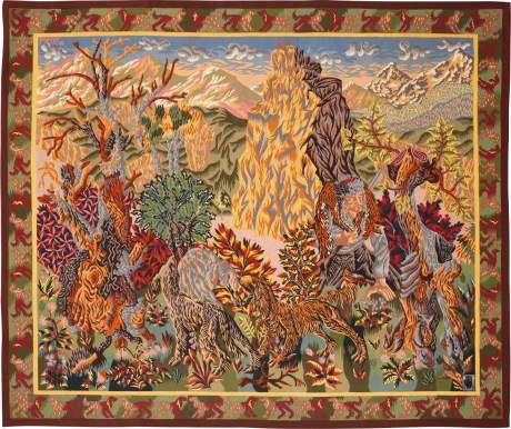 French Tapestry, France, circa 1946, 6'5" x 7'6", ref 22189