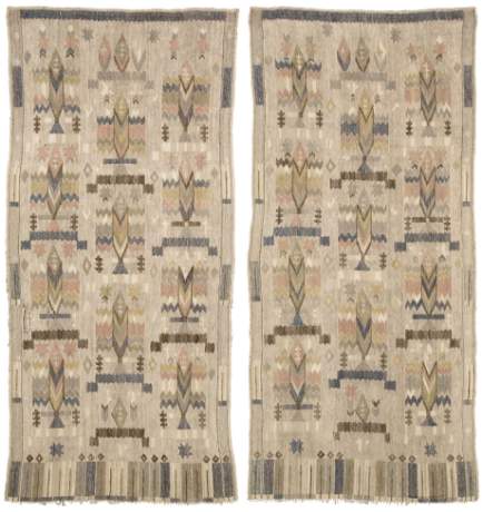 Swedish Wall Hanging, Sweden, circa 1945, 7'10" x 5'5", ref 22220 & 22221