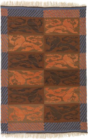 Swedish Flat Weave carpet, circa 1920, 9'11" x 6'8", ref 22272