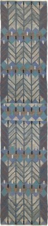 Swedish Flat Weave carpet, Sweden, circa 1960, 13'3" x 3'0", ref 22273