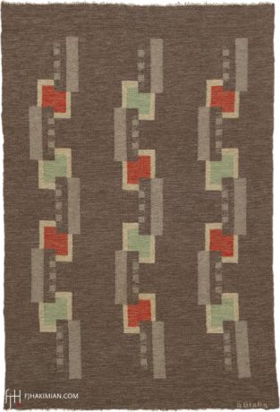 Swedish Flat Weave carpet, Sweden, circa 1940, 6'8" x 4'6", ref 22274