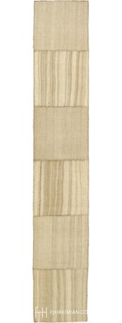 Vintage Kilim Composition carpet, Iran, circa 1940, 13'1" x 2'3", ref 23021