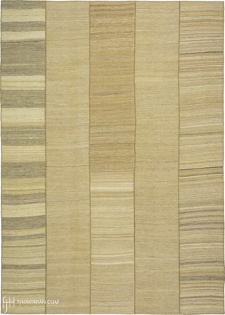 Vintage Kilim Composition carpet, Iran, circa 1940, 16'1" x 11'4", ref 23037