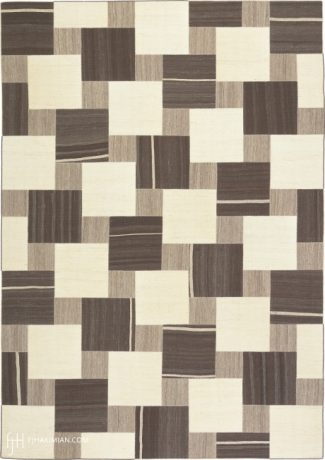 Vintage Kilim Composition carpet, Persia, circa 1940, 17'0" x 12'0", ref 23130