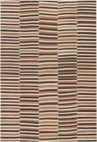 VINTAGE KILIM COMPOSITION carpet, Persia, circa 1940, 11'10" x 8'2", ref 23278