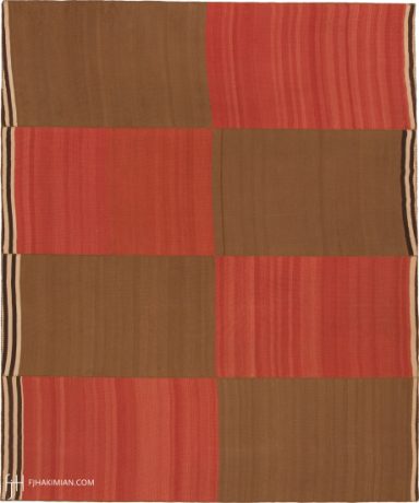 Vintage Kilim Composition carpet, Persia, circa 1940, 8'3" x 6'9", ref 23324