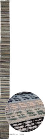 Swedish Rag Rug, Swedish Inspired carpet, Sweden, circa 1950, 28'11" x 1'10", ref 23427