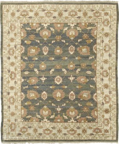 Oushak carpet, Turkey, circa 2009, 13'8" x 11'6", ref 24090