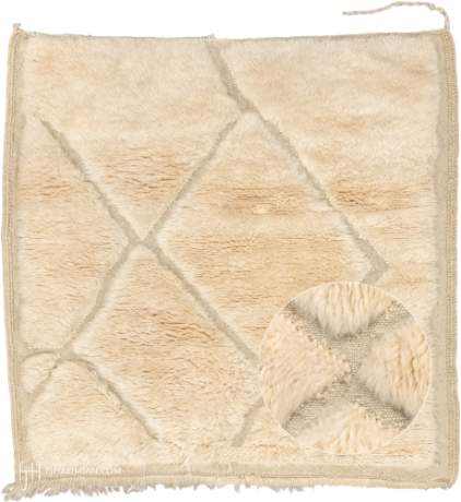 Moroccan Wool Rug, Berber carpet, Morocco, circa 2024, 3'5" x 3'5", ref 371743