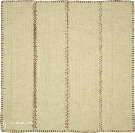VINTAGE KILIM COMPOSITION carpet, Persia, circa 1940, 2'0" x 2'0", ref 37577