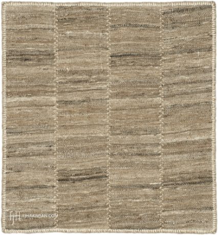 VINTAGE KILIM COMPOSITION carpet, Persia, circa 1940, 2'2" x 2'0", ref 37579