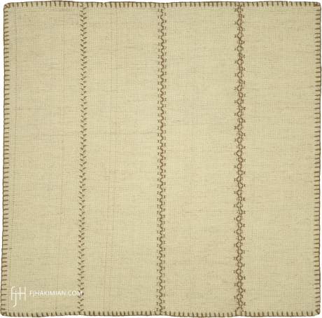 VINTAGE KILIM COMPOSITION carpet, Persia, circa 1940, 2'0" x 2'0", ref 37581