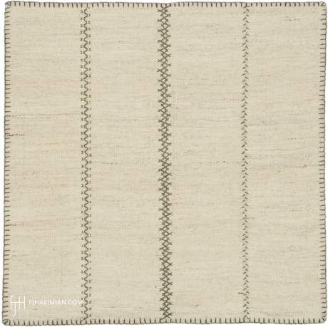 VINTAGE KILIM COMPOSITION carpet, Persia, circa 1940, 2'0" x 2'0", ref 37584